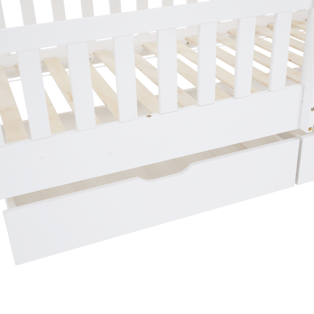 Montessori patrová postel, bílá, VENITA TYP 2