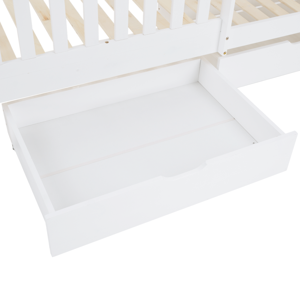 Montessori patrová postel, bílá, VENITA TYP 2