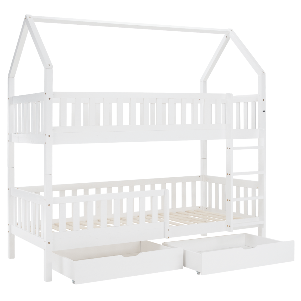 Montessori patrová postel, bílá, VENITA TYP 2