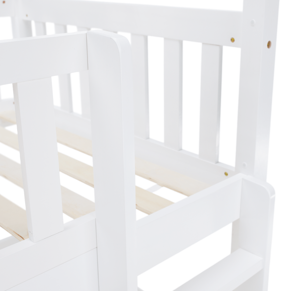 Montessori patrová postel, bílá, VENITA TYP 2