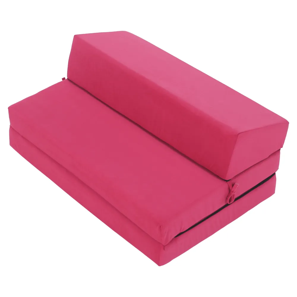 Skládací matrace/křeslo, 2v1, růžová magenta, VEDIS