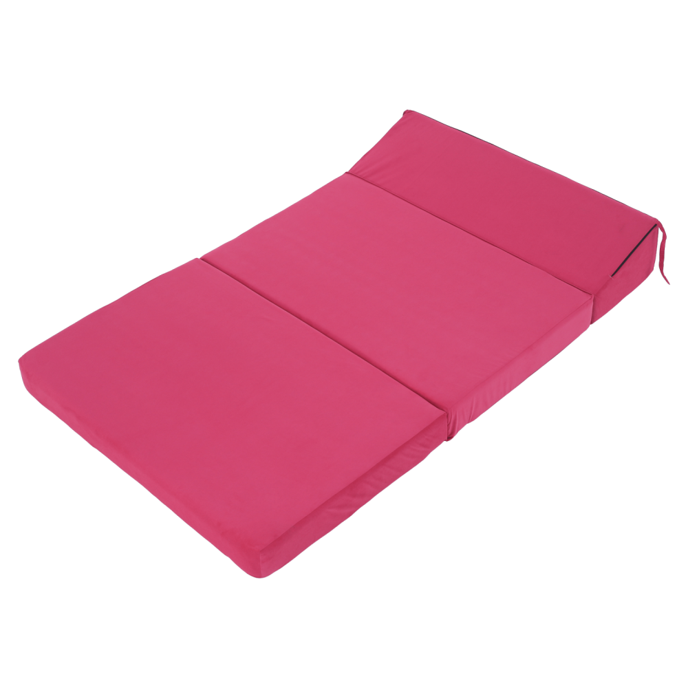 Skládací matrace/křeslo, 2v1, růžová magenta, VEDIS
