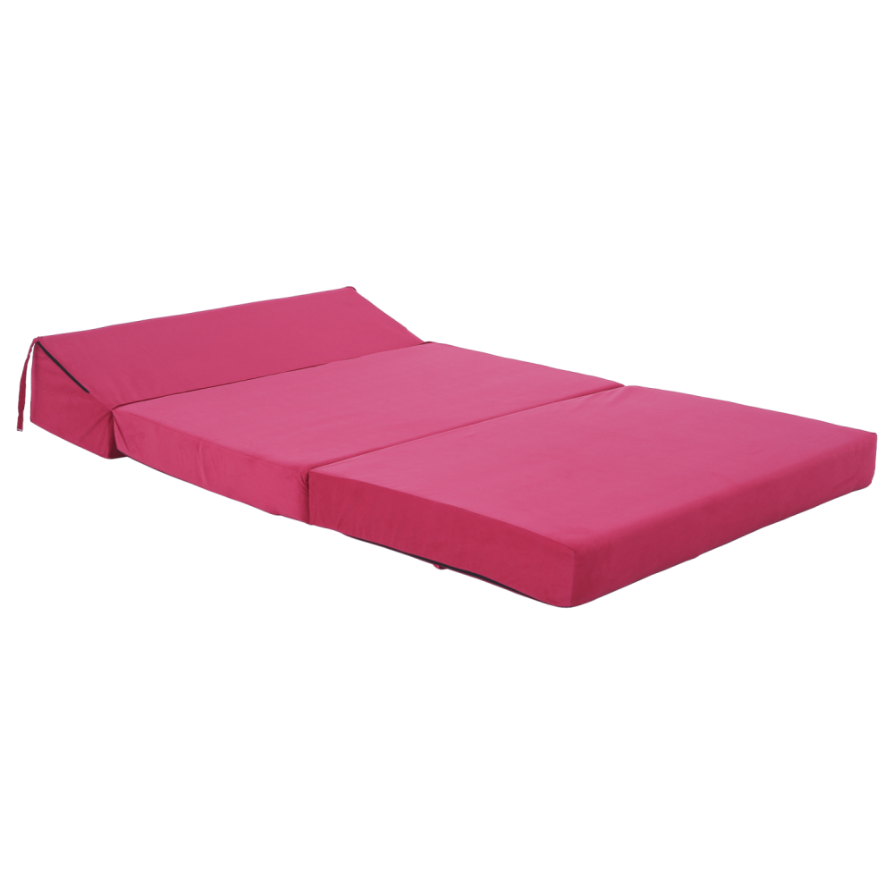 Skládací matrace/křeslo, 2v1, růžová magenta, VEDIS