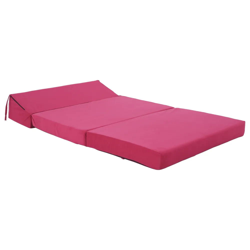 Skládací matrace/křeslo, 2v1, růžová magenta, VEDIS