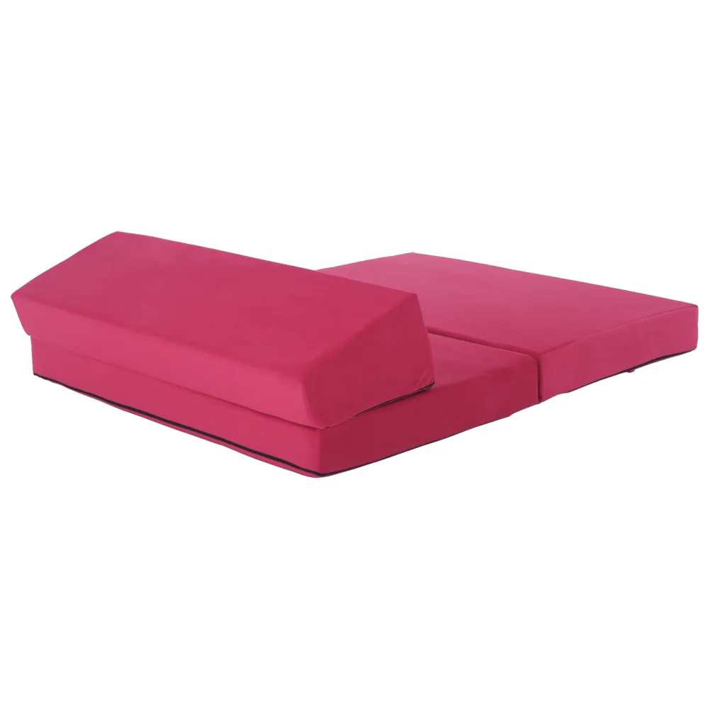Skládací matrace/křeslo, 2v1, růžová magenta, VEDIS