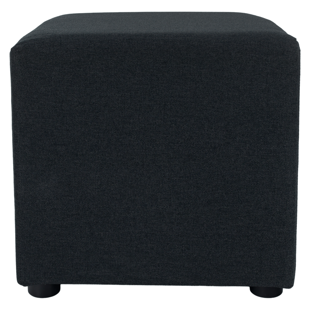 Taburet, látka Twist, tmavě šedá, REGOR