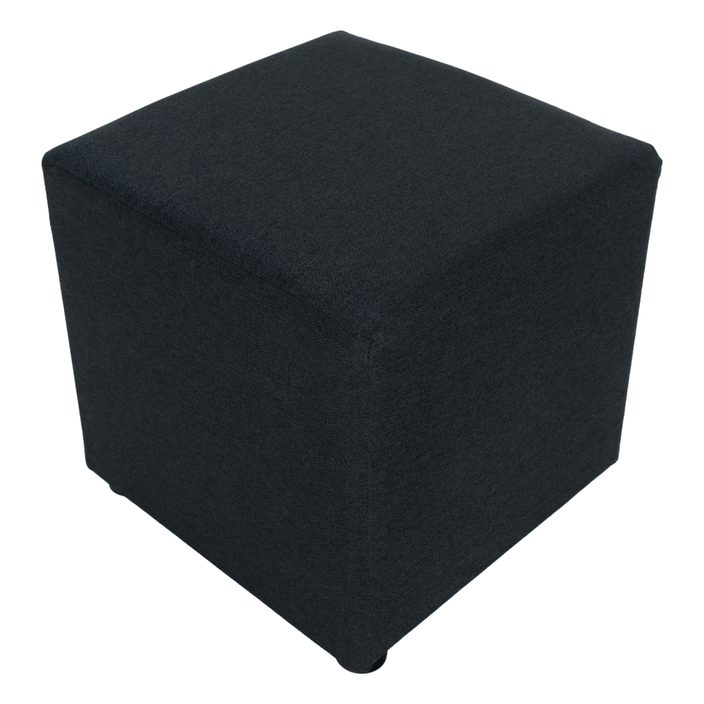 Taburet, látka Twist, tmavě šedá, REGOR