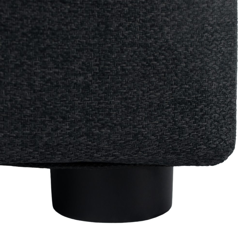 Taburet, látka Twist, tmavě šedá, REGOR