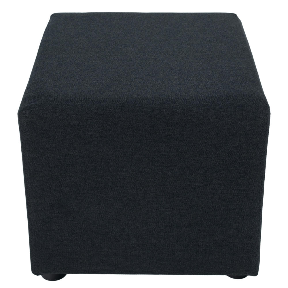 Taburet, látka Twist, tmavě šedá, REGOR