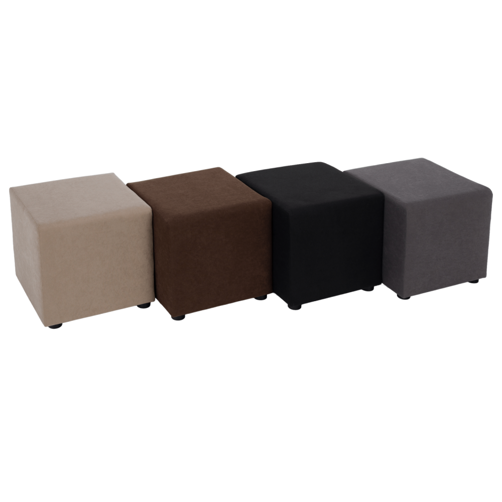 Taburet, látka Alova, černá, REGOR