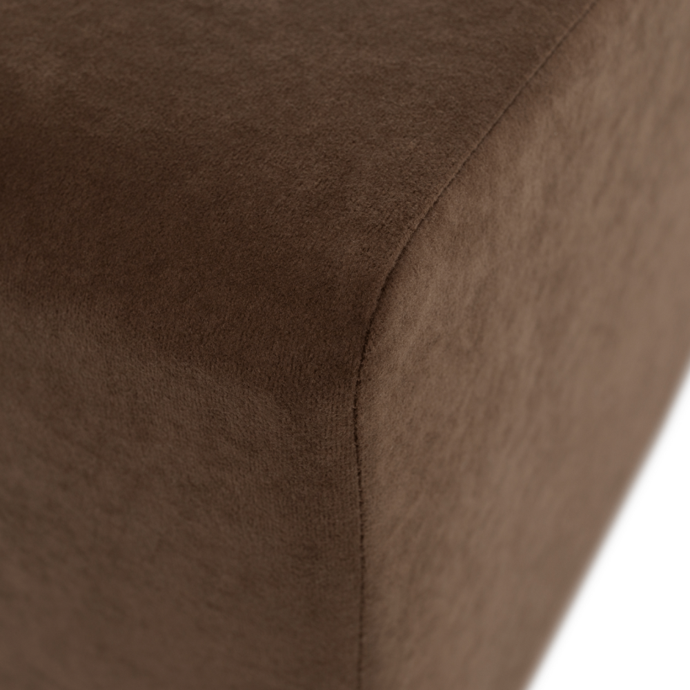 Taburet, látka Alova, hnědá, REGOR