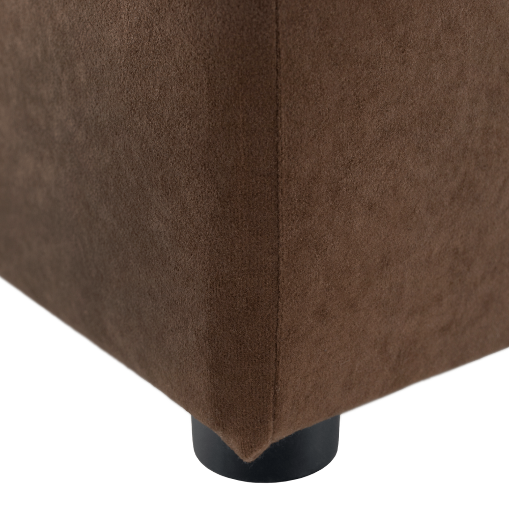 Taburet, látka Alova, hnědá, REGOR