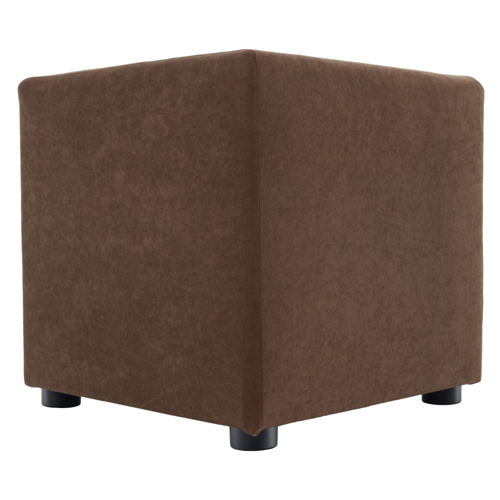 Taburet, látka Alova, hnědá, REGOR