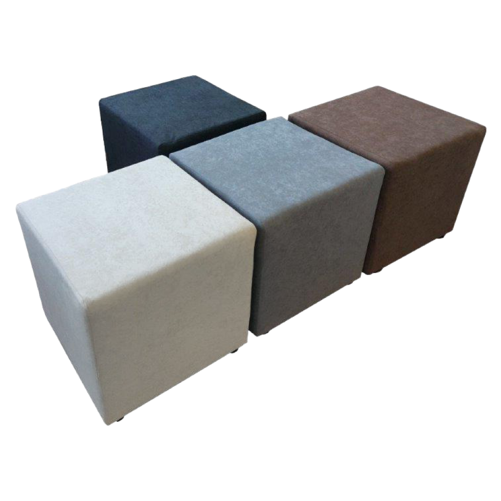 Taburet, látka Alova, hnědá, REGOR