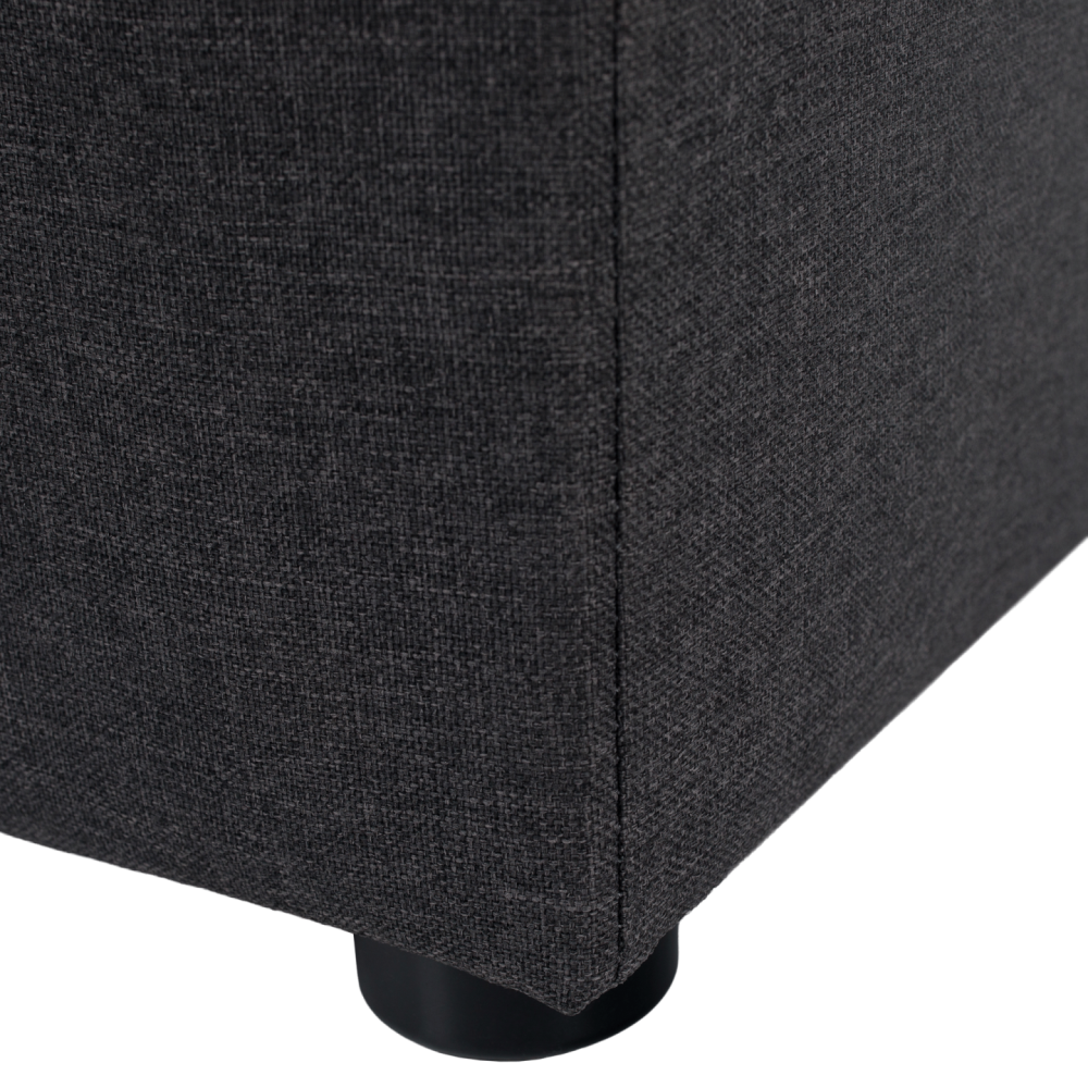 Taburet, látka Savana, šedá, REGOR