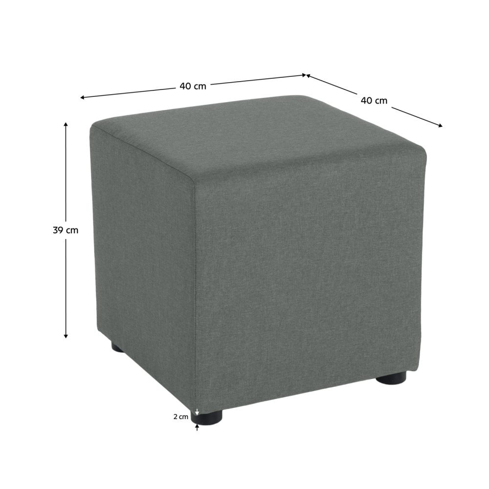 Taburet, látka Savana, zelená, REGOR