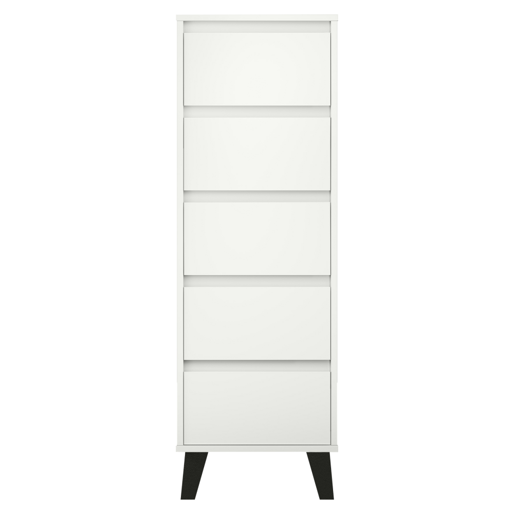 Komoda, bílá, BOGAN 5S40