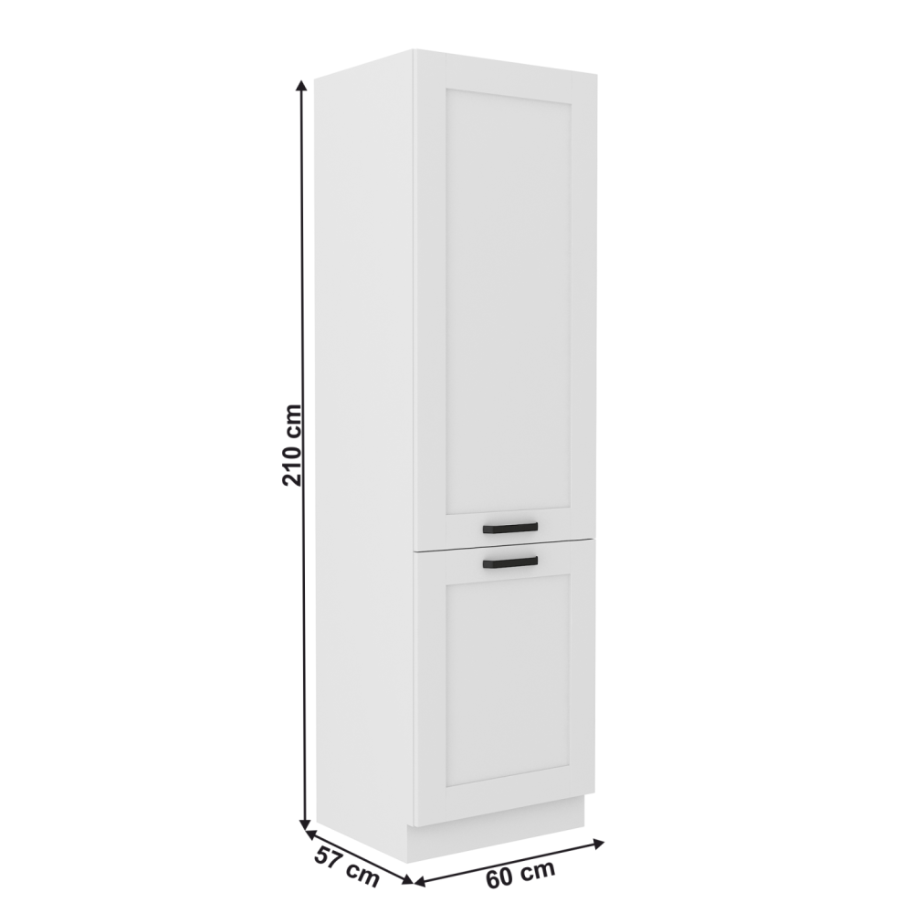 Vysoká skříňka, policová, bílá, LULA 60 DK-210 2F