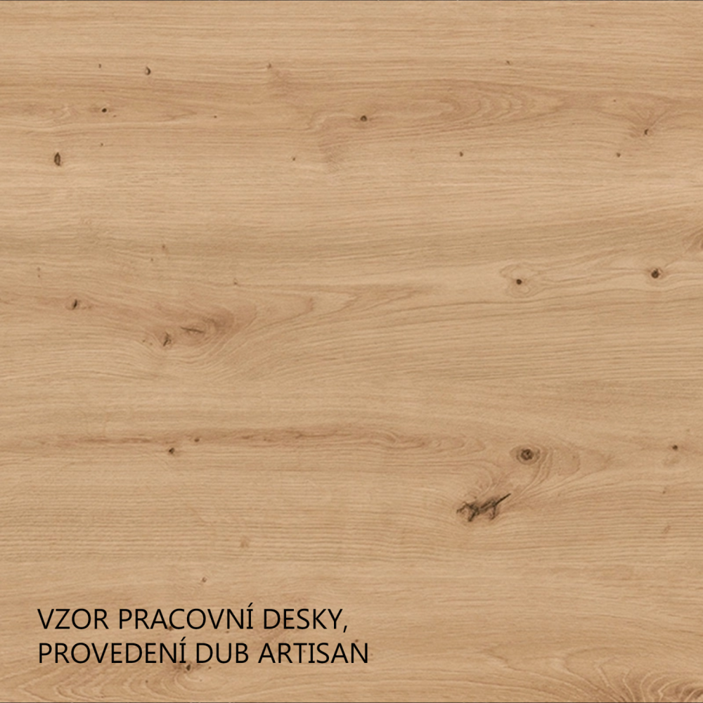 Vysoká skříňka, dub artisan/bílá, LULA 60 DK-210 2F