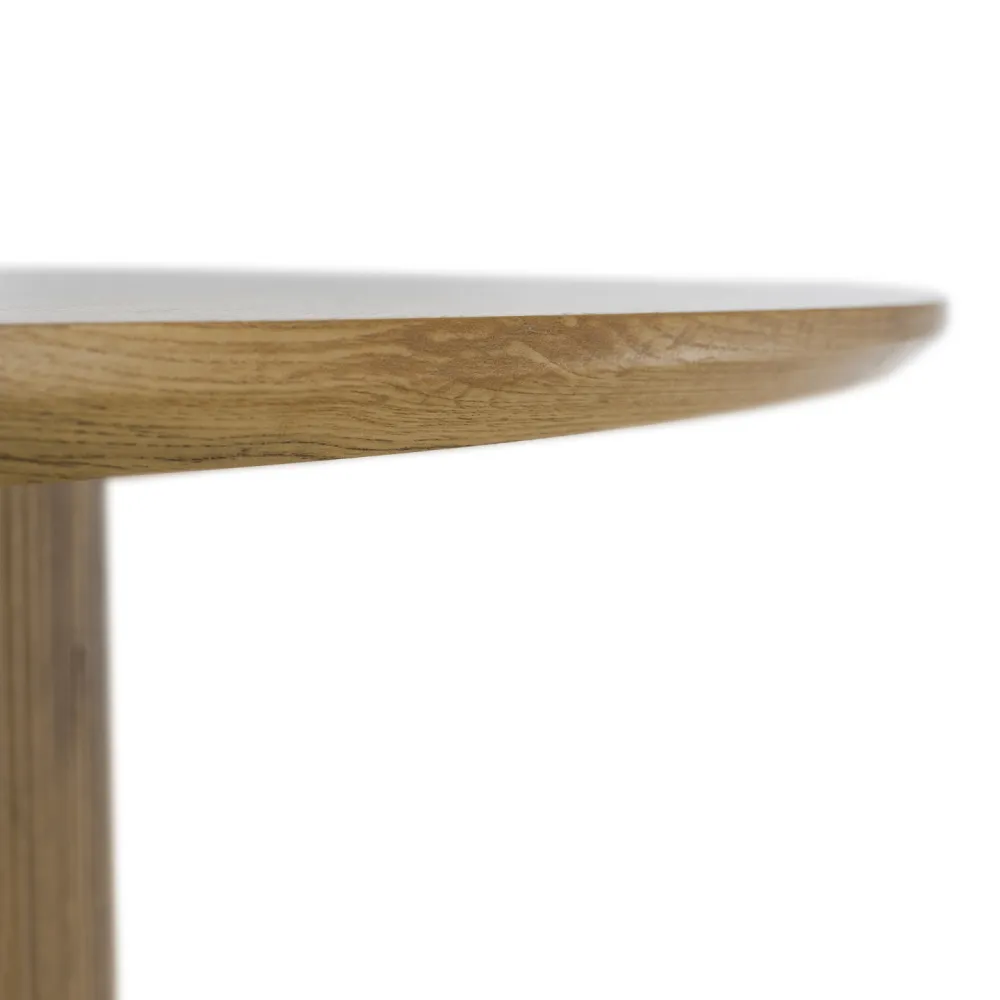 Jídelní stůl, dub, průměr 120 cm, MAHIR TYP 2