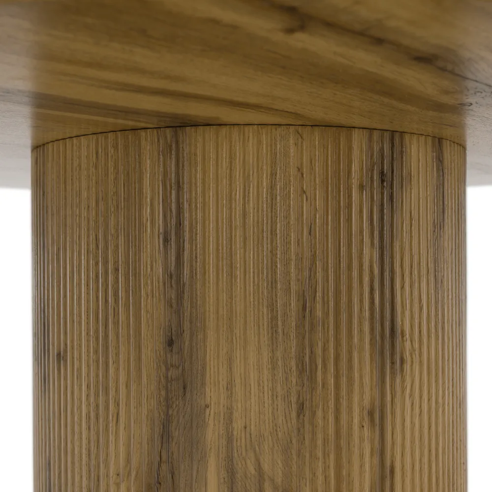 Jídelní stůl, dub, průměr 120 cm, MAHIR TYP 2