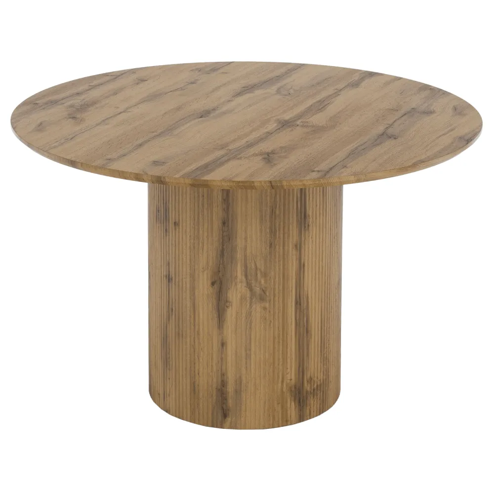 Jídelní stůl, dub, průměr 120 cm, MAHIR TYP 2