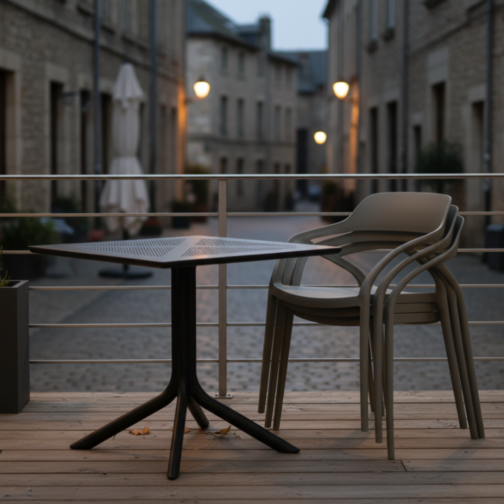 Zahradní stůl, černá, DENTON NEW