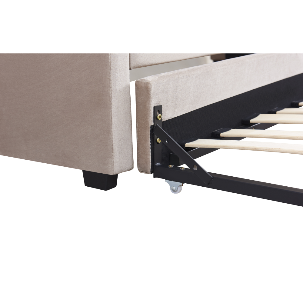 Rozkládací postel,  hnědošedá Taupe, ALODA