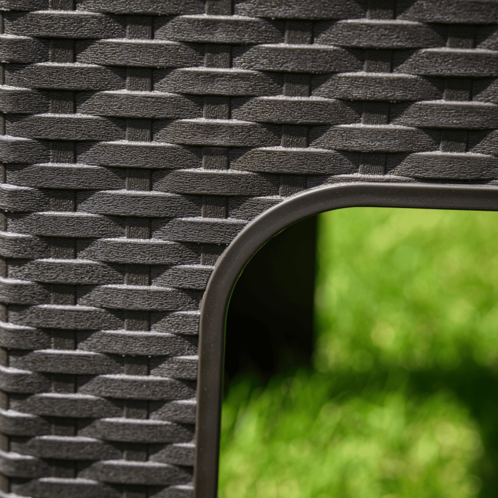 Zahradní odkládací stolek, hnědá, ZAMA