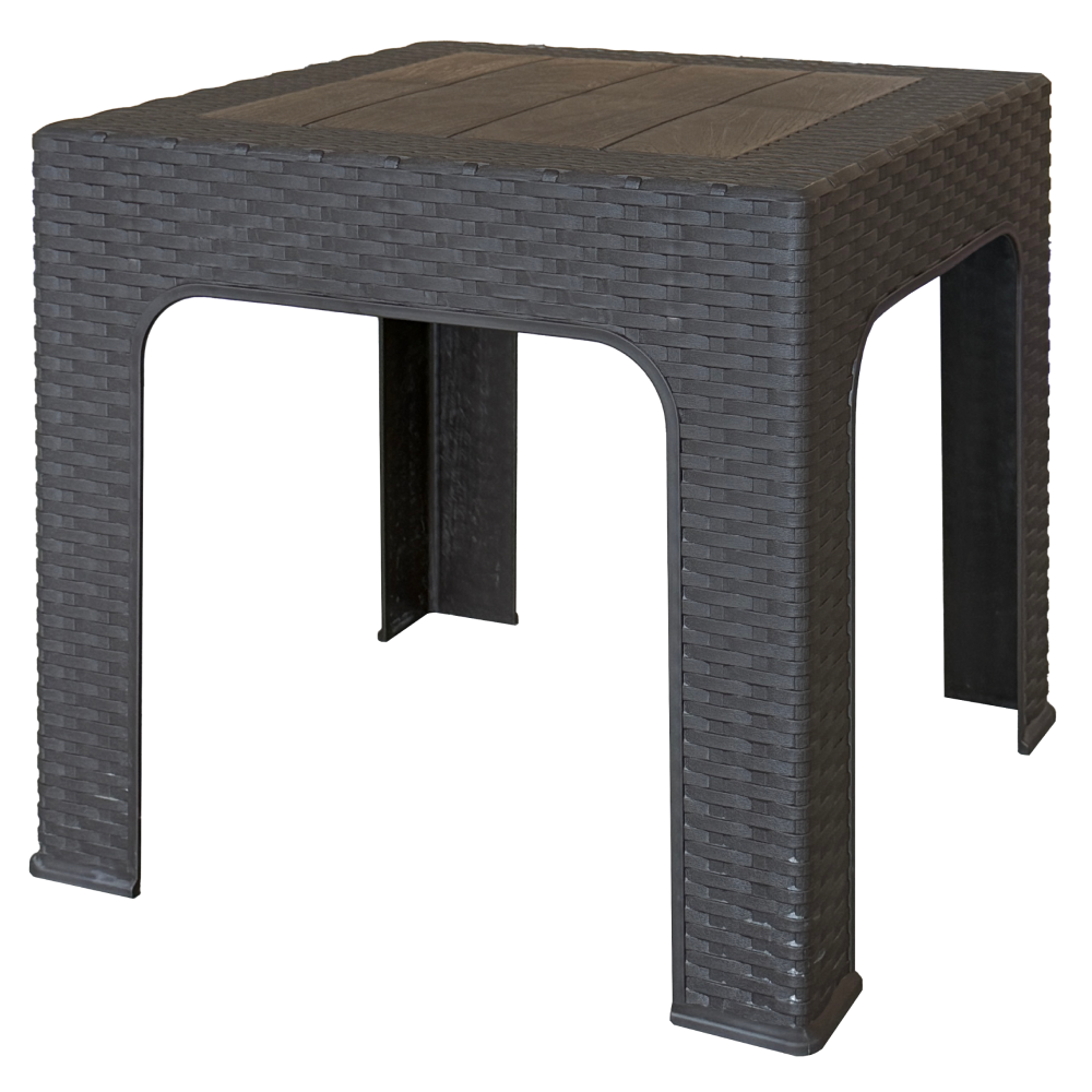 Zahradní odkládací stolek, hnědá, ZAMA