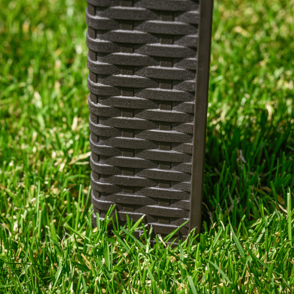 Zahradní odkládací stolek, hnědá, ZAMA