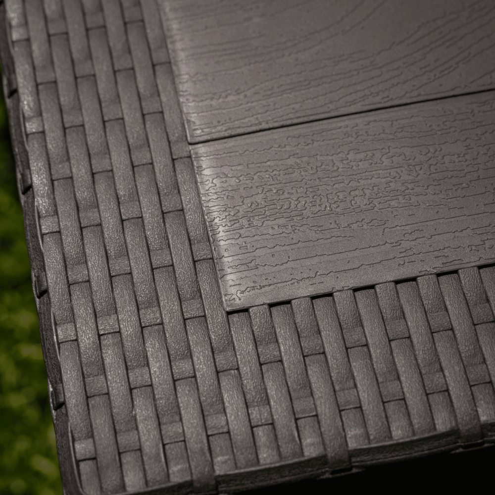 Zahradní odkládací stolek, hnědá, ZAMA