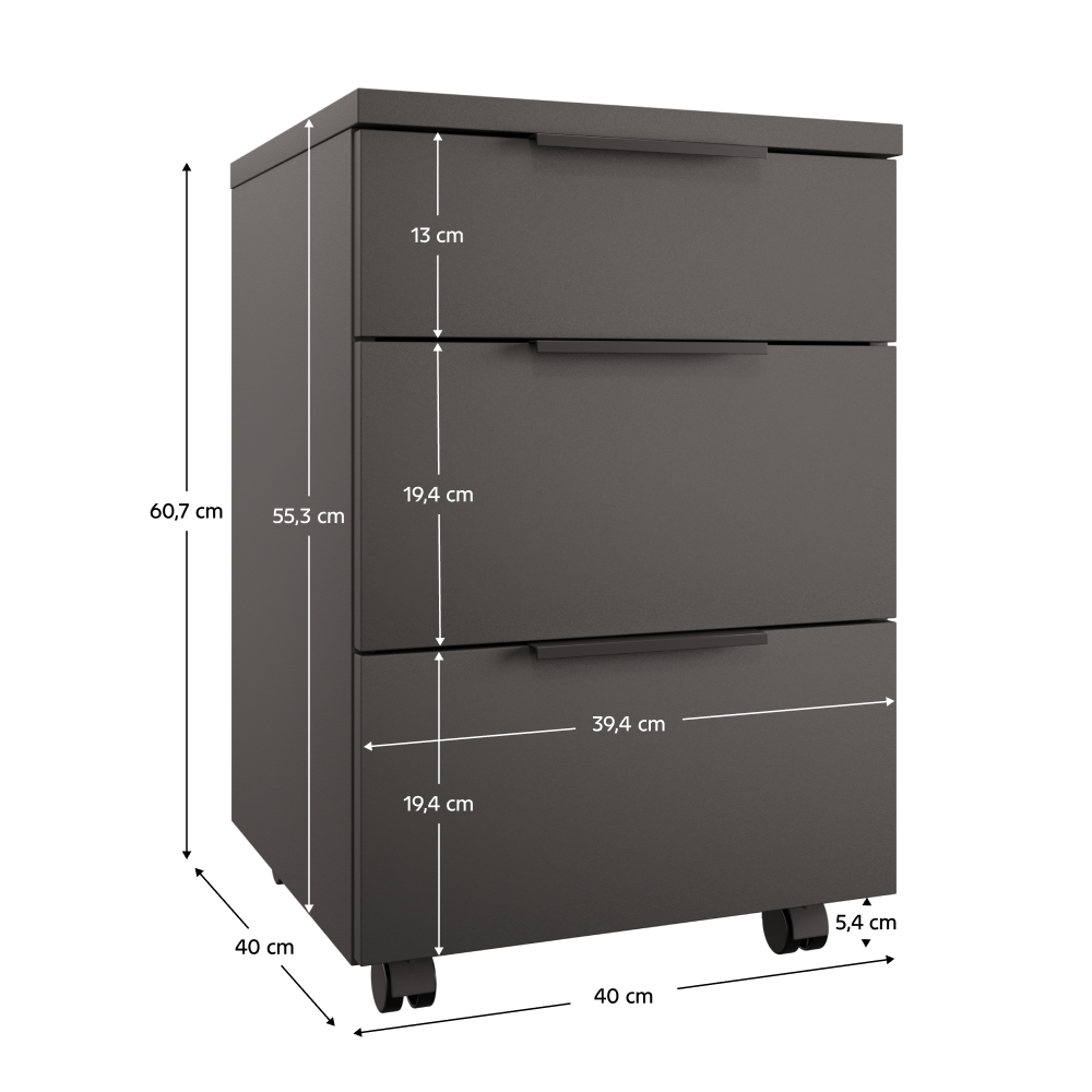 Kontejner, antracit, ADAPO ADP06