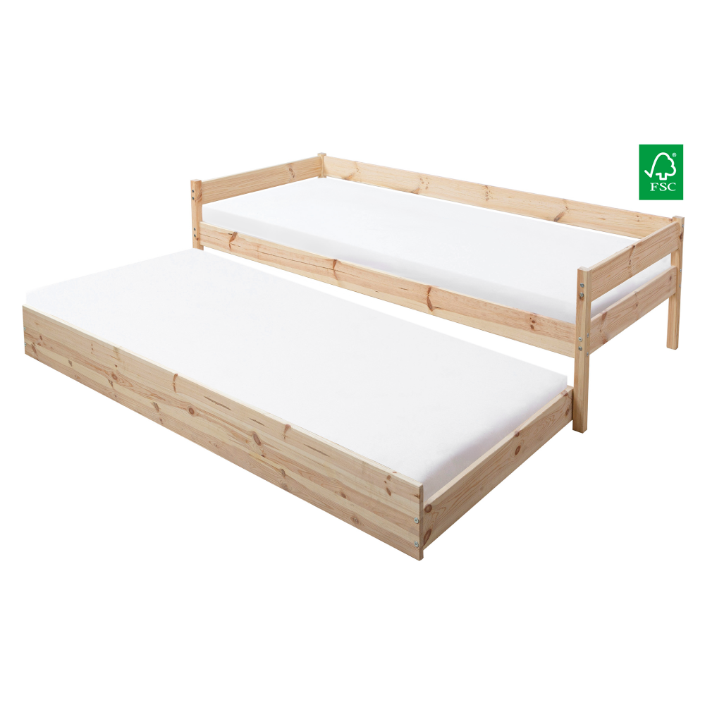 Postel s roštem, 90x200, smrk, BENY