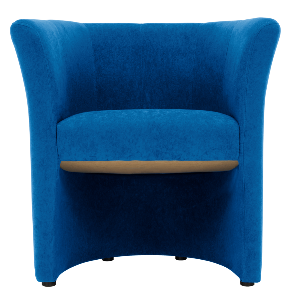 Klubové křeslo, modrá, CUBA