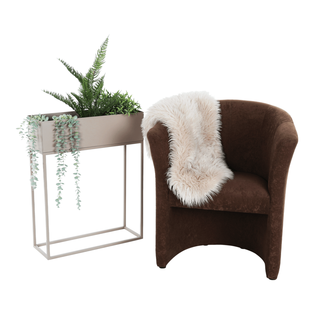 Klubové křeslo, hnědá, CUBA