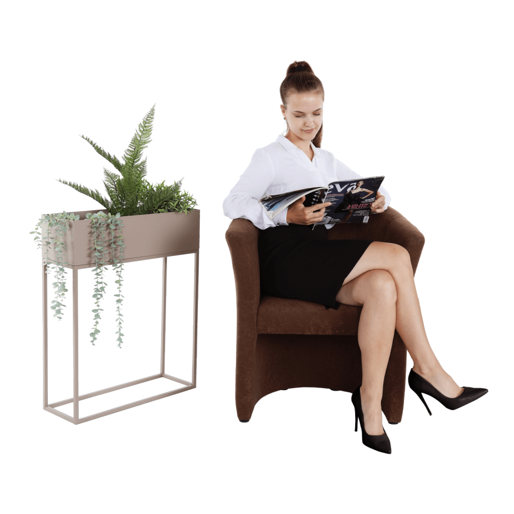 Klubové křeslo, hnědá, CUBA