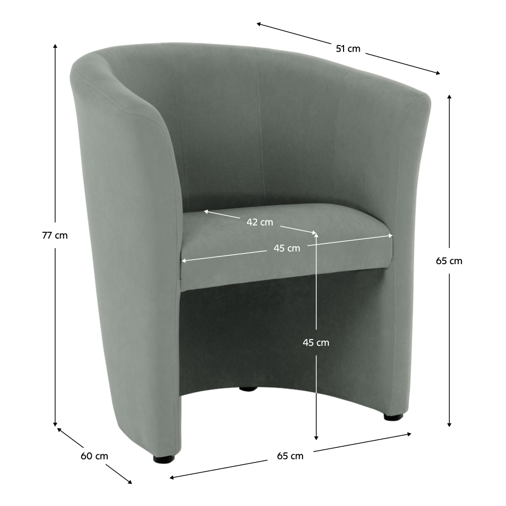 Klubové křeslo, zelená, CUBA