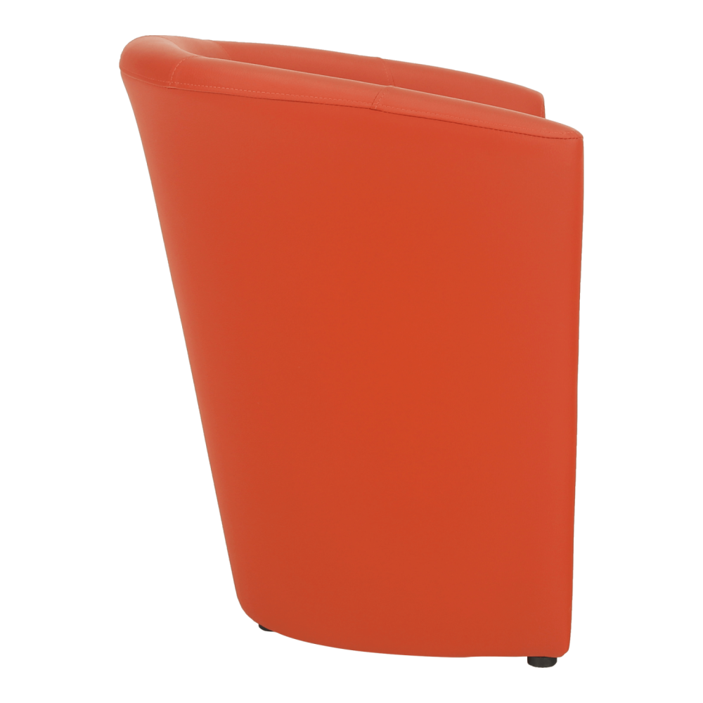 Klubové křeslo, ekokůže oranžová, CUBA