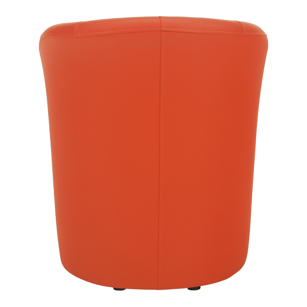 Klubové křeslo, ekokůže oranžová, CUBA