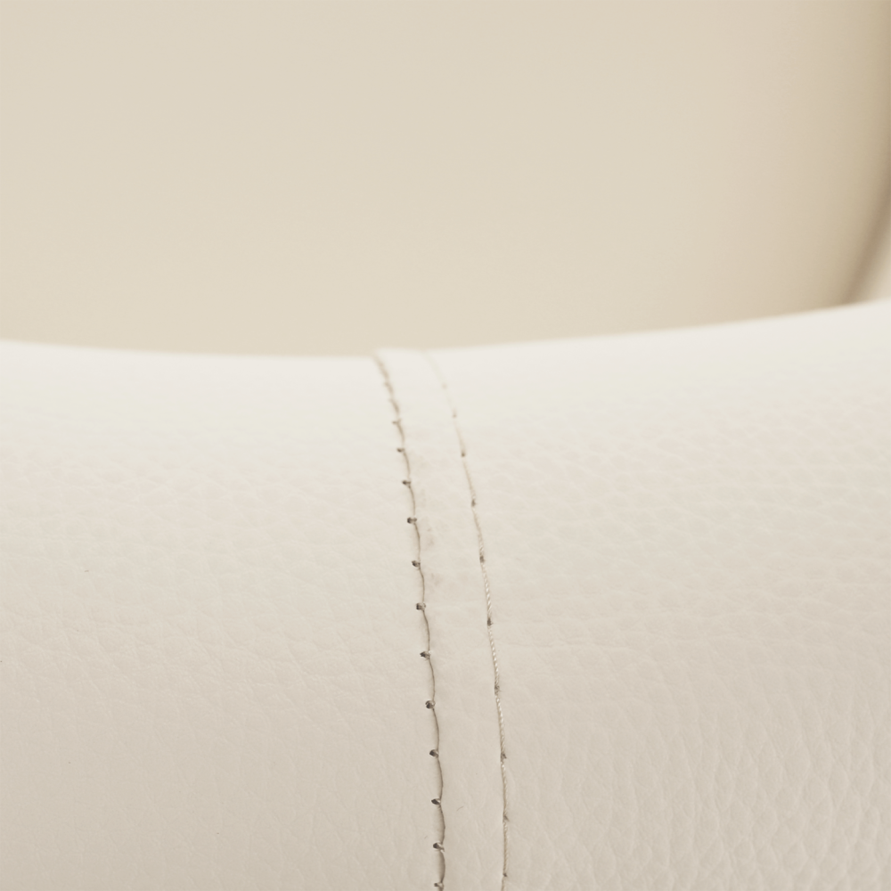 Klubové křeslo, ekokůže béžová, CUBA