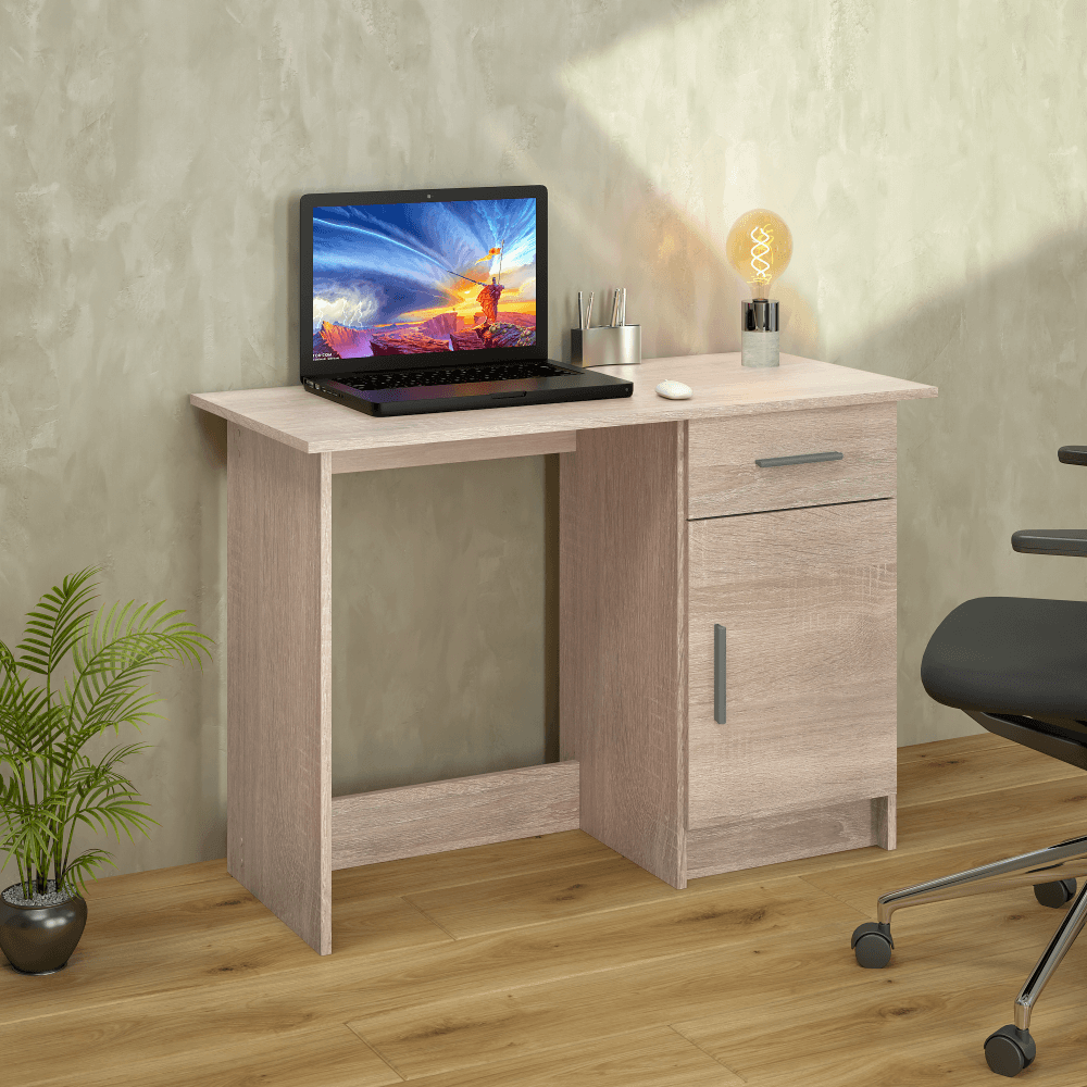 Univerzální PC stůl, dub sonoma, SIRISS NEW
