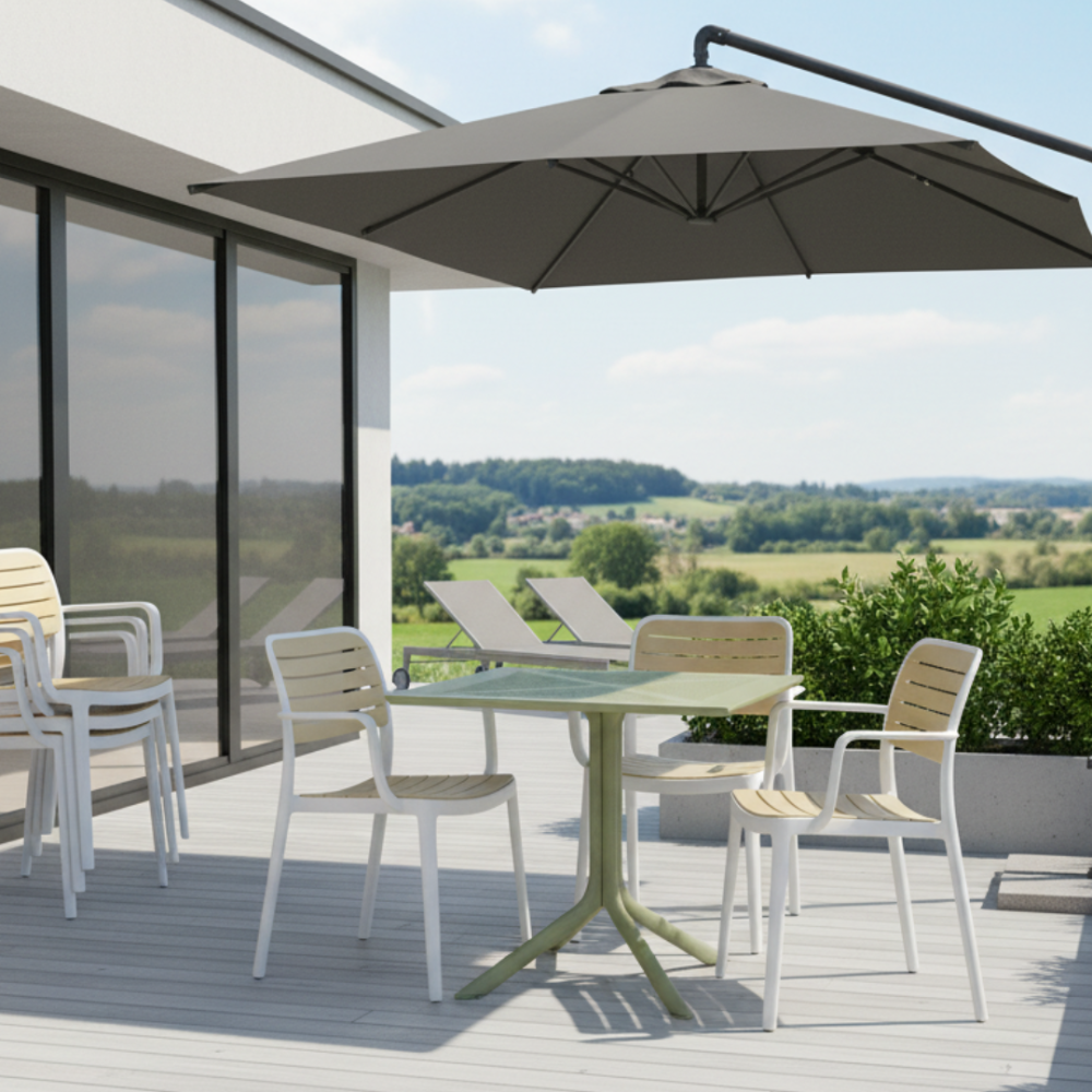 Zahradní stůl, zelená, DENTON NEW