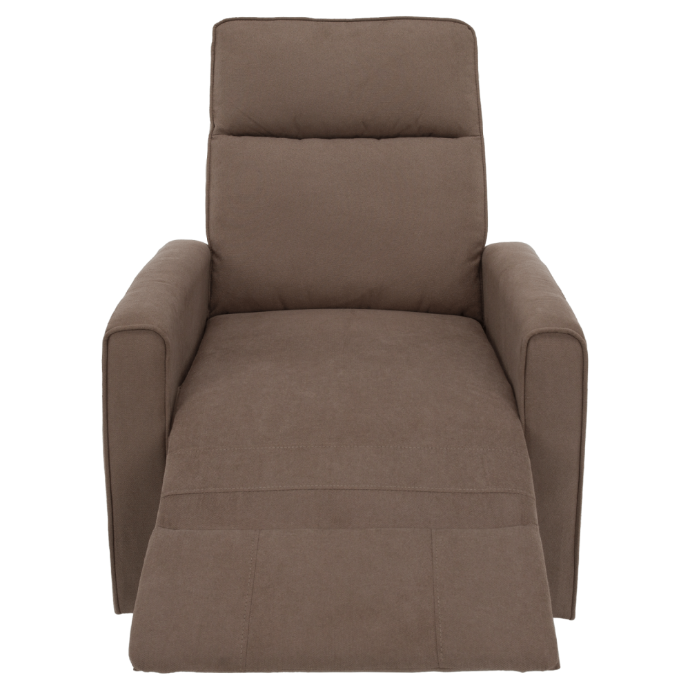 Relaxační otočné křeslo, šedohnědá Taupe, MEKENZI
