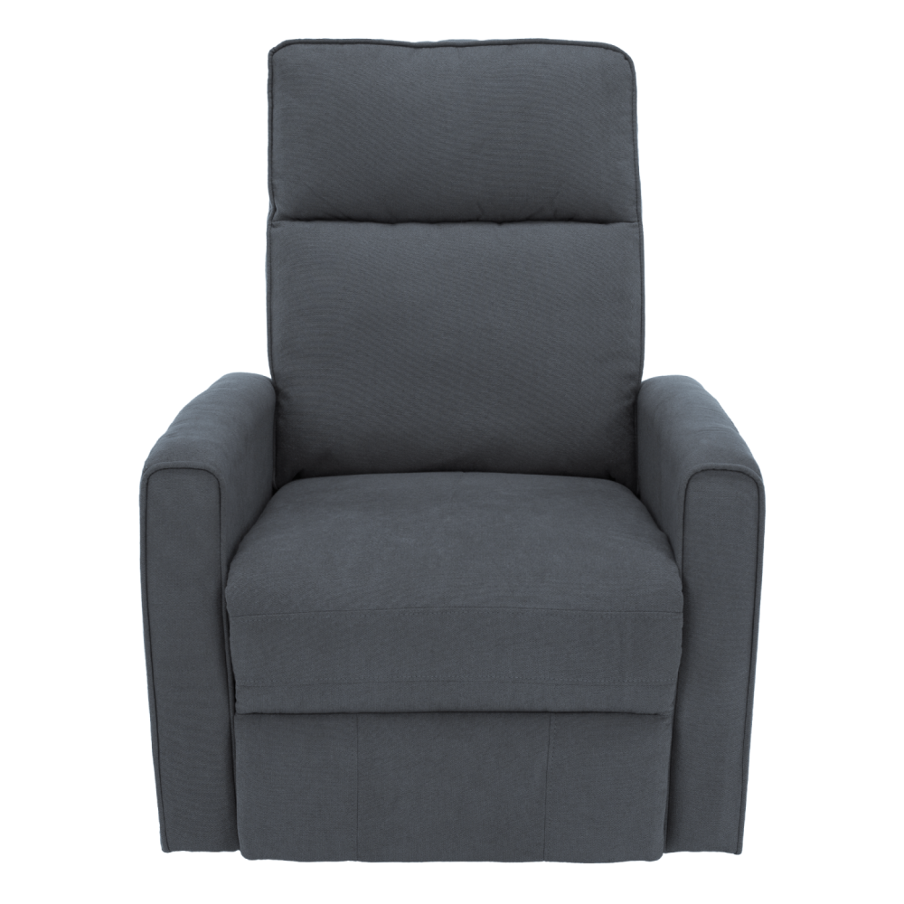Relaxační otočné křeslo, šedá, MEKENZI