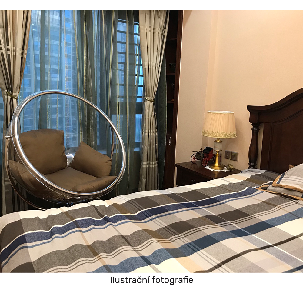 Závesné kreslo so stojanom, transparentná/strieborná/sivá, BUBBLE NEW TYP 2