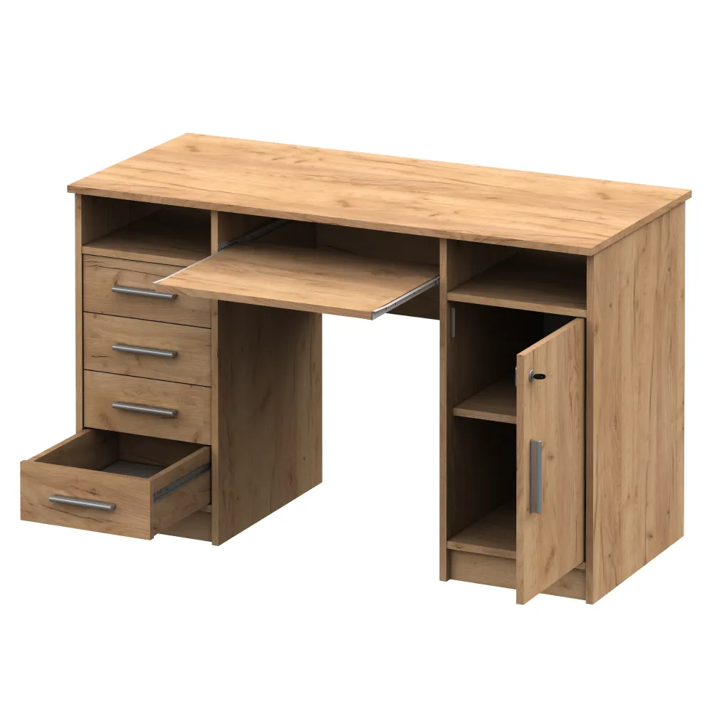 PC stůl, dub artisan, B9 NEW