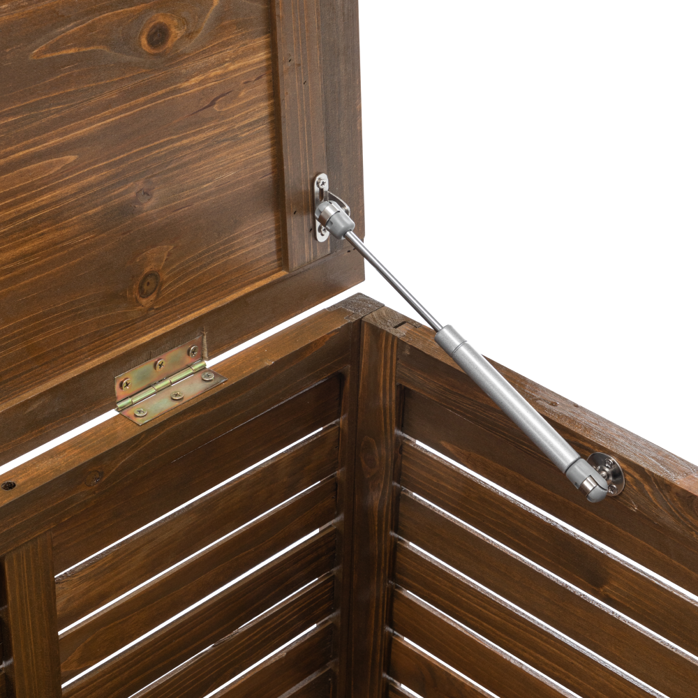 Zahradní úložný box, hnědá, LADAM