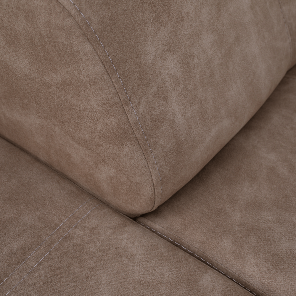 Sedací souprava, béžová, levá, MALAGA BIG