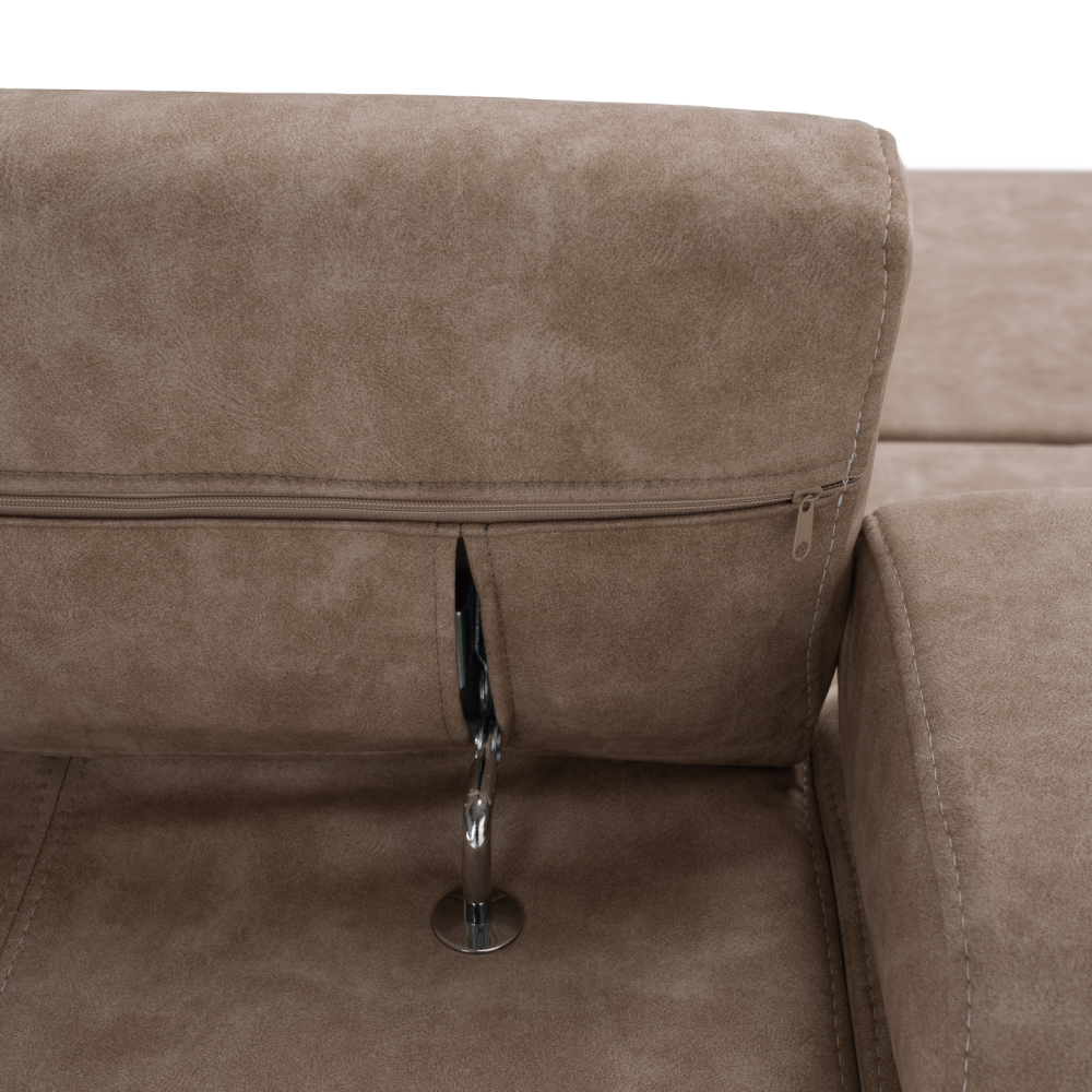 Sedací souprava, béžová, levá, MALAGA BIG